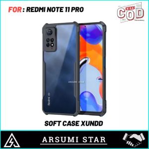 PROMO CASE XIAOMI SERIES HARDCASE ARMOR TPU SHOOKPROF TRANSPARAN CASING XIAOMI REDMI NOTE 11 PRO / NORE 11 5G SOFT CASE TRANSPARAN