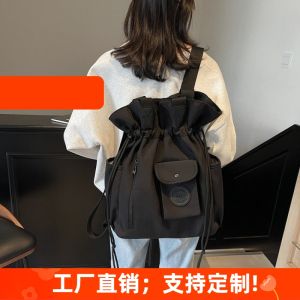 Túi Đeo Vai Đôi Thời Trang Dung Tích Lớn Cho Học Sinh Túi Xách Tay Đơn Giản Thoải Mái Chống Nước Có Thể Gấp Lại Có Thể Điều Chỉnh