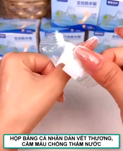 Miếng Dán Cá Nhân Ugor Trong Suốt Chống Nước – Băng Keo Cá Nhân Y Tế Dán Vết Thương Nhỏ Hộp 120 Miếng