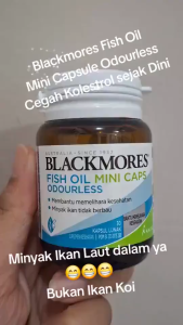 BLACKMORES Fish Oil/Odorless Fish Oil 1000mg (30 Capsules) Omega 3 Mini Double Concentrate For Protect Health