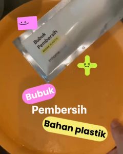 Bubuk ajaib Sachet Pembersih Noda Perabot bahan plastik menghilangkan noda trapperware sedotan botol minum kulit sintetis kemasaan hemat ekonomis murah oxy clean penghilang kotoran box makanan botol minum imhome