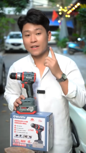 Máy khoan pin WORKFIX WF-ID2110BL Không chổi than 60NM 3 Chức năng Máy khoan tường sắt gỗ