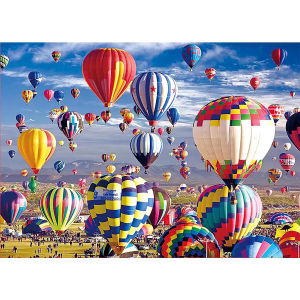 500 1000 1200 2000pcs Jigsaw Puzzle Hot Air Balloon Flying Sky Scene For Adults Family Fun Home Decor Educational Gift