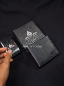 JFR Dompet Pria Kulit Asli Motif Jeruk 3D