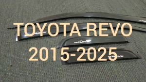 คิ้วกันสาดประตู กันสาด คิ้วกันสาด คิ้ว ดำทึบ 2ประตู+แค๊บ โตโยต้า รีโว้ TOYOTA REVO 2015 2016 2017 2018 2019 2020 2021 2022 2023 2024 2025 ใส่ร่วมกันได้ ABS
