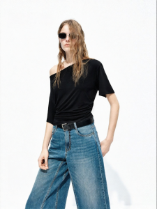 MO&Co. | Modal Cool Shoulder-Baring Backless Fitted Top