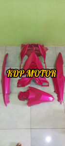 cover full body halus motor Honda beat eco esp warna pink violet tahun 2016-2017-2018