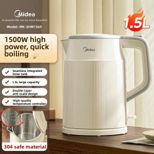 Midea | Household Insulation Compact Double-Layer Heat-Resistant Electric Kettle 1.5L