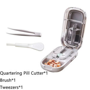 Adjustable Quarter Pill Cutter Medicine Dustproof Divider for Cutting Multiple Pills Precision Alignment Easy to Use and Travel