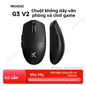 Chuột Chơi Game MCHOSE G3 V2 Pro - Chuột Không Dây Ba Chế Độ Công Thái Học 26000DPI Pin Sạc 800mAh Nhẹ Có Thể Tùy Chỉnh Dành Cho Thể Thao Điện Tử