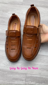 Giày Rọ Nam Da Bò Cao Cấp Đế Cao Su ĐúcGiày Lười Nam Thoáng Khí Trung Niên Kiểu Dáng Trẻ.(BH 1 Năm)