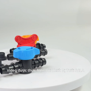 Combo 5 Van khóa khởi thủy LDPE 16mm kèm gioăng cao su - Van khóa khởi thủy LDPE 20mm kèm gioăng cao su