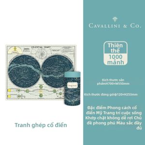 Bộ Ghép Hình Jigsaw Giáo Dục Phong Cách Retro 1000 Miếng