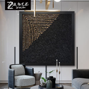 Amass Fortunes Decorative Painting Living Room Accessible Luxury Sofa Background Wall Painting Dining Room Black Stone Abstract Hallway Painting