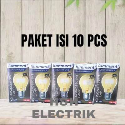 Lampu Pijar / Lampu Ayam / Bohlam Clear LUMMENT HYPER 5 WATT PAKET 10 PCS