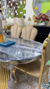 Set Meja Makan Eksklusif 6Seater