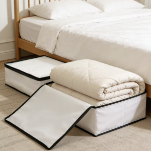 1-2Pcs Underbed Storage Bag Foldable Large Capacity Waterproof Dustproof Clothes Quilt Blanket Wardrobe Closet Organizer
