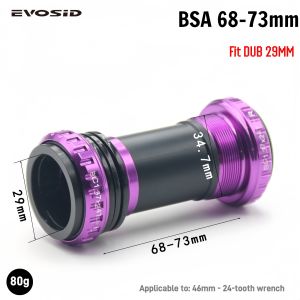 EVOSID Mountain Bicycle bottom bracket DUB 29MM Aixs MTB Bike BB BSA 68-73MM Thread Road Bike Bottom Bracket Bicycle accessories