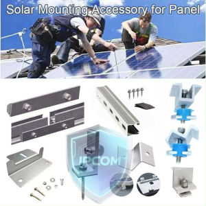 Solar Panel Mounting Accessory for L Foot Mid Clamp End Clamp Aluminum Rail Splice for solar install