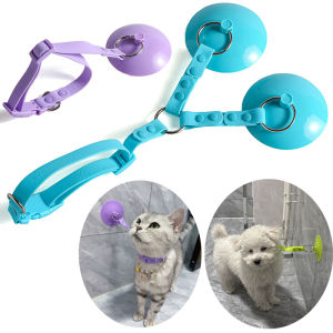 Suction Cup Pet Bath Fixer and Bath Glove Set