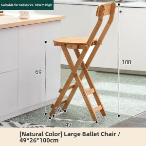 ZHUTING | Foldable Portable Home Bar Stool Modern