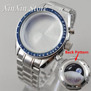 Multifunctional 39.7mm Speedmaster Case Suitable for Omga VK64 VK63 Quartz Movement Fits 20mm Steel Band Case for 32.5mm Dial