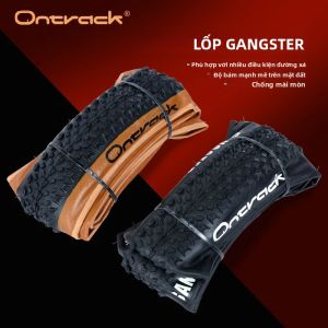 ONTRACK 29x2.20 MTB Gấp Lốp GANASTER Da Nâu Tường Đen Dành Cho Xe Đạp Leo Núi