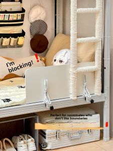 Bed Bottom Storage Rack Dormitory Bed Good Things Suspended Underbed Partition Foldable Table for Roommates Modern Simple