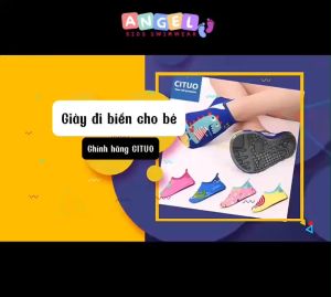 Giày đi biểngiày lội nước cho bé chống trơn trượt họa tiết dễ thương chính hãng YUKE
