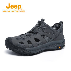 จี๊ป | รองเท้าแตะผู้ชาย Jeep แห้งเร็ว กันลื่น ระบายอากาศได้ดี ทนทาน ใส่เดินชายหาดในช่วงฤดูร้อน เหมาะสำหรับการเดินทางแบบลำลอง