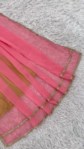 [PRE-ORDER] Ready Made Faux Georgette With Embroidery Sequence work Full Sleeve Gown (10-15days delivery)