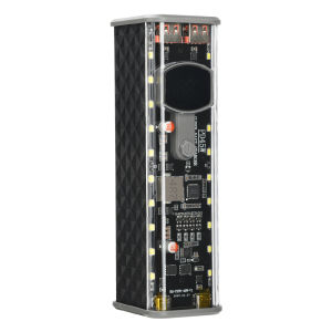 Bộ Nguồn Di Động Tự Chế Với 8 Pin 18650 Hỗ Trợ Sạc Nhanh USB & Type-C PD 45W Bao Gồm Cả Đèn Pin