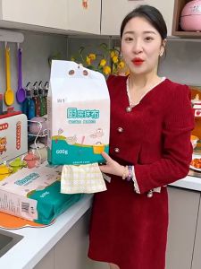 Kitchen Cleaning Cloth Lazy Reg Dry Washable Dishcloth Kitchen Wall Hanging Washcloth 【15x20cm / 150g】厨房悬挂式懒人抹布不沾油加厚壁挂式一次性厨房抹布抽纸洗碗布