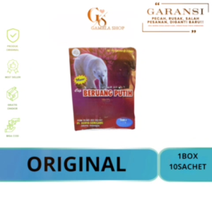 KAPSUL HERBAL alami cap bruang putih ekstra vit ABC memperkuat pesendian