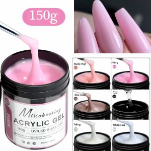 1 Hũ Gel Dán Móng Poly 100/150g Khô Nhanh Bằng Đèn UV/LED Gel Acrylic Tạo Dài Móng Dùng Cho Làm Móng Tại Nhà Hoặc Salon