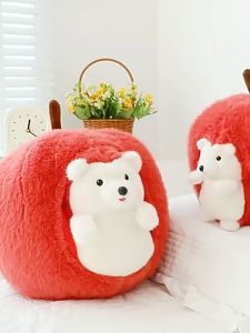 Thú nhồi bông con nhím trong quả táo cute - Size 30 đến 40cm - Quà tặng gấu bông 2in1 xinh xắn êm mịn.