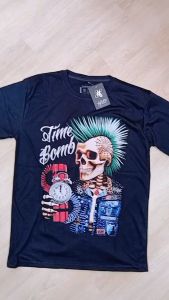 KAOS T-SHIRT DISTRO PRIA - TENGKORAK PUNK/ ATASAN PRIA LENGAN PENDEK