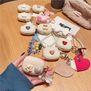 Cute Cat Earphone Case for Vivo TWS3Pro/TWS2/2E Soft Shell Anti-Fall Couple Style Protective Cover Girls Boys Friends
