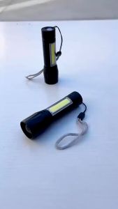 [snack time[ Senter Mini Swat COB LED Zoom Super Terang / Portable Emergency Lamp | USB Charger [ kotak hijau]