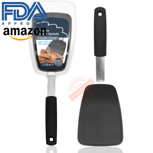 Exported to Amazon Silicone Spatula Steak Spatula Non-Stick Cooker Silicone Kitchenware Steak Scoop Turner Shovel for Frying Fish