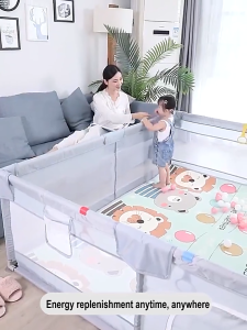 Playpen for Baby With Balls Stainless Steel Frame With Protector Kids Activity Safety Fence for Baby