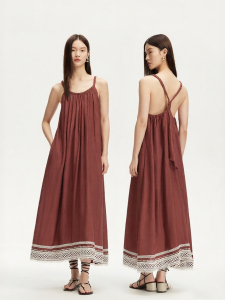 Vero Moda | Đầm Mới Bohemian Mùa Hè Voan Thêu Crochet