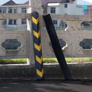 【Fast delivery】 80/10cm Reflective L-Shaped Rubber Corner Protector for Parking Columns and Garage Walls Yellow & Black Safety Reflective Stripe Guard Garage Protector Reflectorized Guard For Parking For Edge Protector