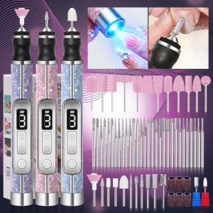 LULAA 2 In 1 Nail Filer with Nail Lamp Used for Filing and Drying Nails Suitable for Home DIY and Professional Nail Salons