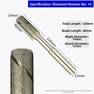 Adjustable High Precision Polishing Diamond Spiral Reamer General Purpose
