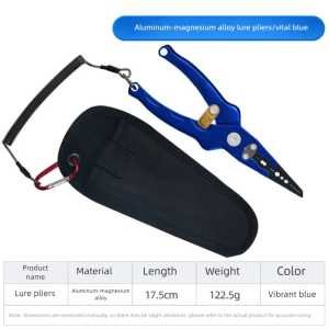 TRY&V | TRY&V Titanium Alloy Multifunctional Fishing Pliers Portable Lanyard Ergonomic Grip 3 Colors Sturdy For Big Fish Gripper