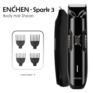 ENCHEN Spark-3 Hair Trimmers Professional Hair Clippers Low Noise Body Trimmer Beard Trimmer Ergonomic Electric Trimmer for Man