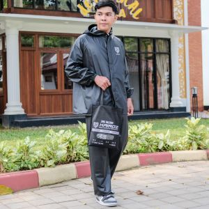 Jas Hujan Pria dan Wanita Setelan Jaket Celana by KAIROZ Mantol Kualitas Terbaik Bahan PVC