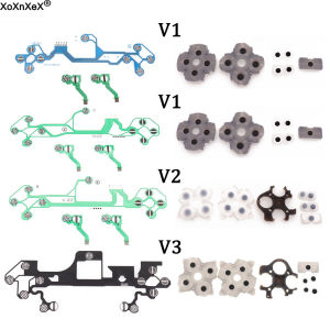 For PS5 BDM-010 020 030 Conductive Film Silicone Rubber Button For PS5 V1 V2 V3 Controller