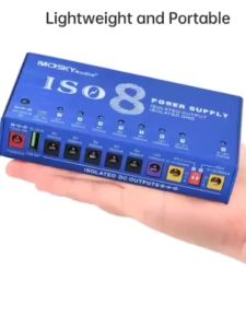 MOSKY ISO-8 Pedal Power Supply W/9-Channel Independent Short Circuit Protection/for Guitar Effect Pedal